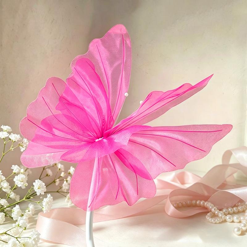 3D Large Lifelike Simulation Butterfly 50cm 1Pcs Waterproof Decor for Wedding Outdoor Lawn Birthday Festival Decoration