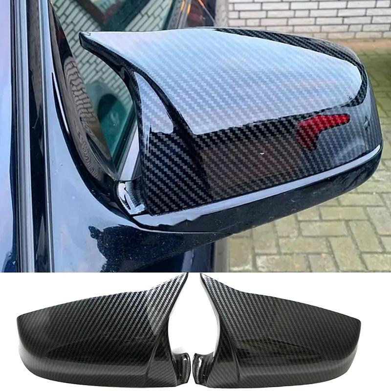 

For BMW 5 6 7 Series E60 E61 E63 E64 F06 F07 F10 F11 F13 F01-F04 Side Mirror Cover Caps Carbon Fiber Look Car Exterior Accessory
