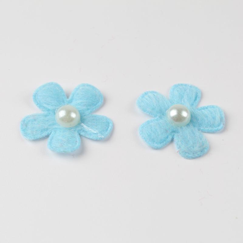 Fashion Mixed Color Pearl Petals for Girls, Costume Decoration, DIY Crafts, Headdress, Dress Up Flower, 25mm, 100 Pcs Pack