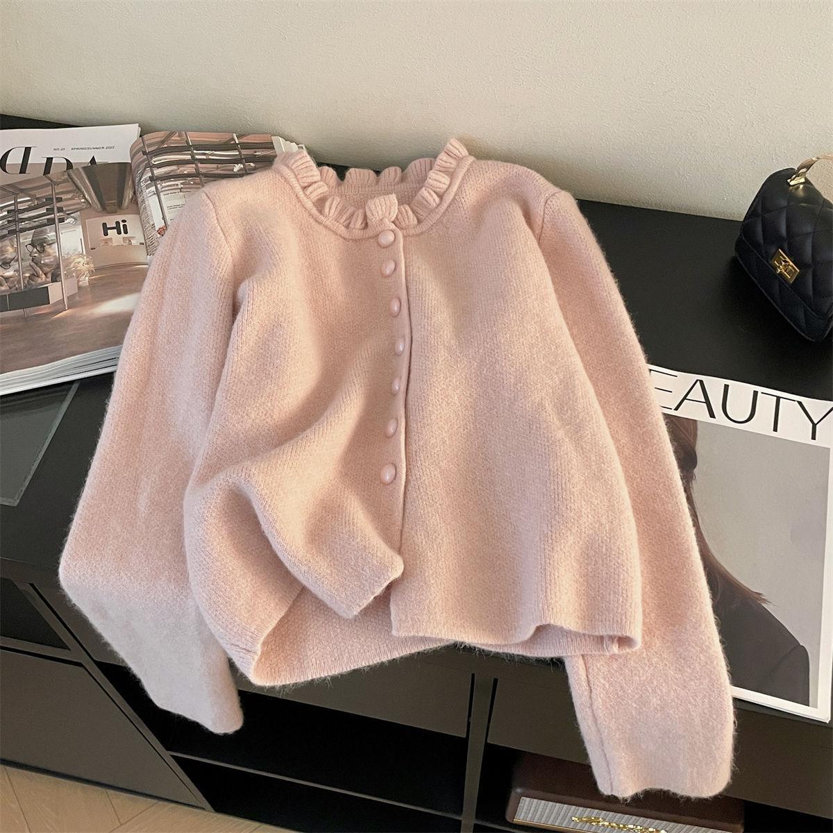 Women s Petite Red Knit Long Sleeve Sweater - Autumn & Winter, Short & Stylish Design Small