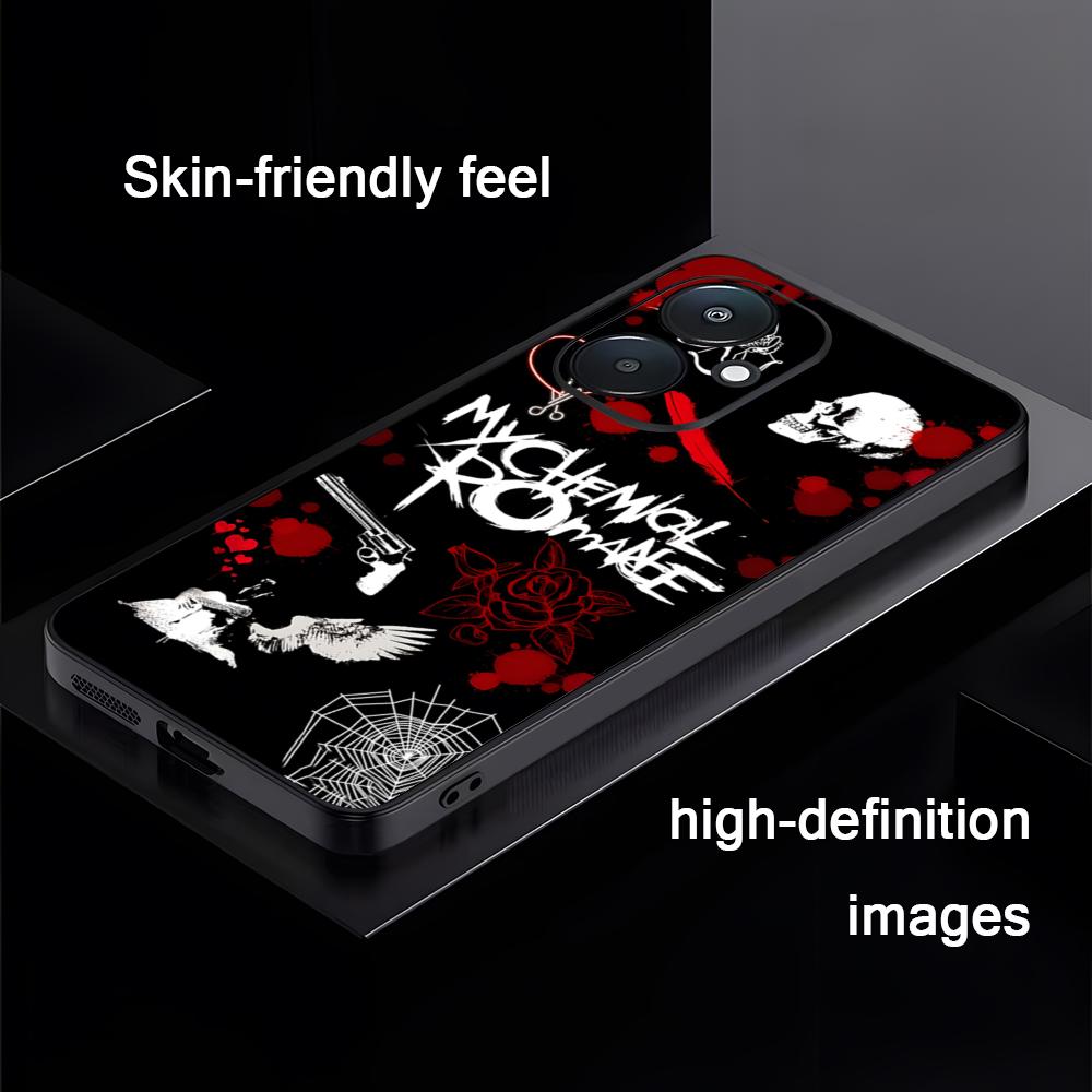 Gorące Etui na Telefon Zespół My Chemical Romance Dla Xiaomi Redmi Note 13,12,11, 10 Pro Plus S, 5G, 12S, Luksusowe Miękkie Czarne Etui na Telefon