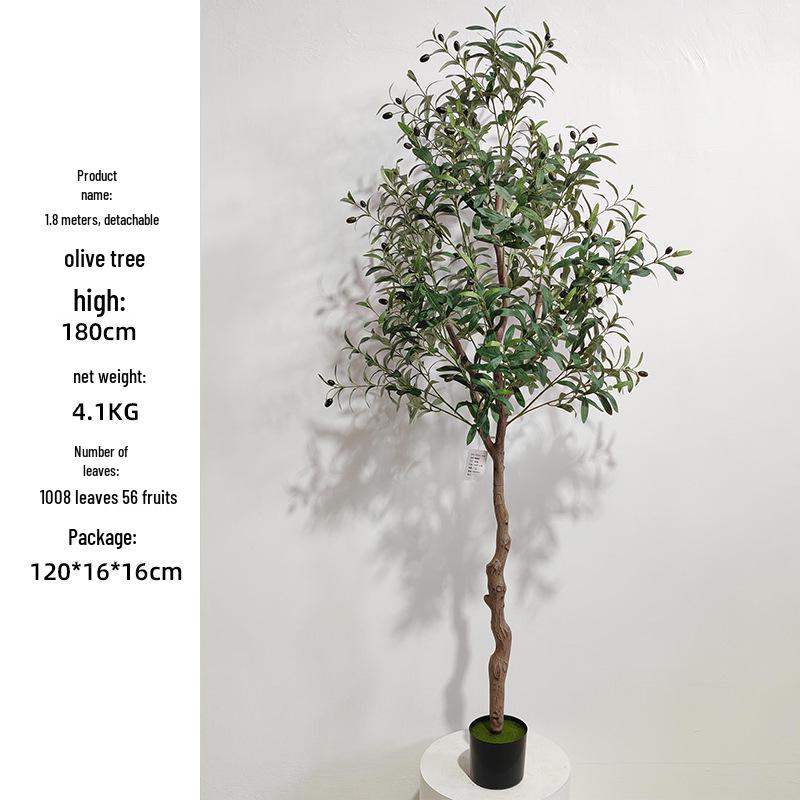 Olive Tree Potted Plant - Indoor Decor Simulation for Living Room
