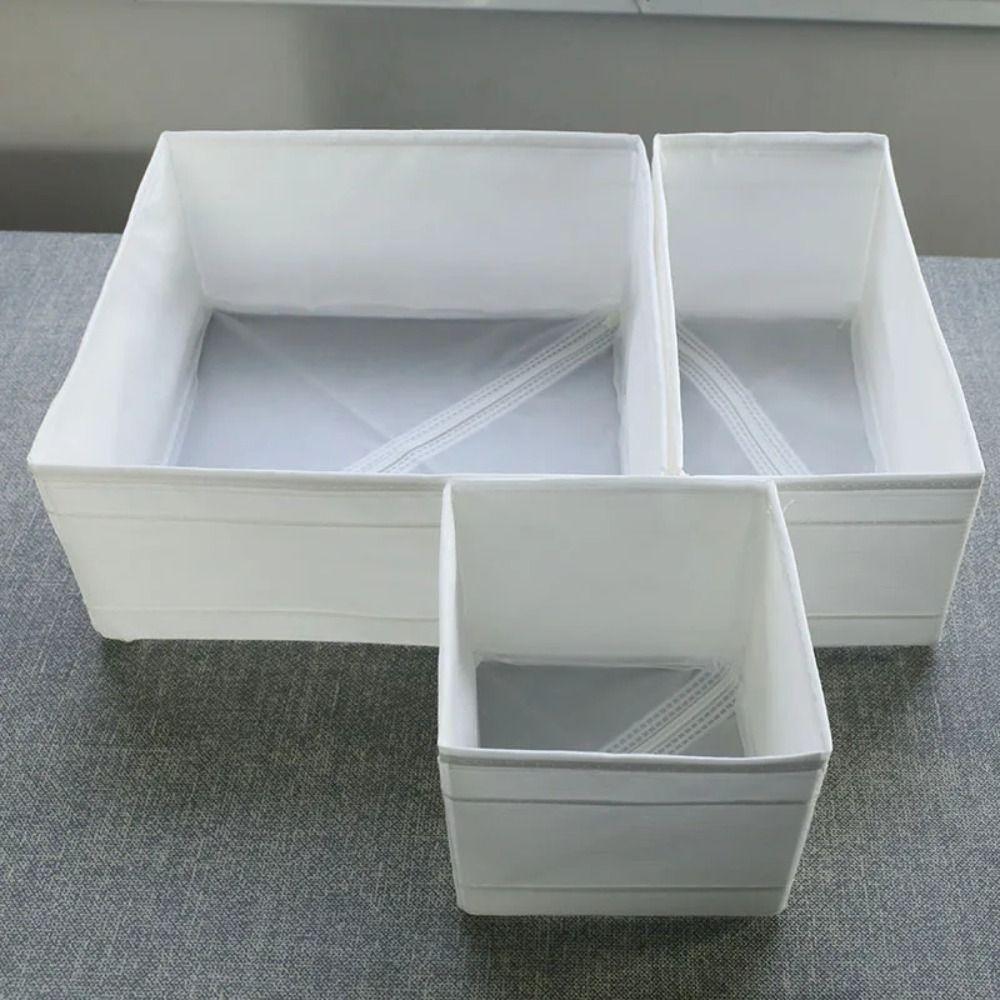 Foldable Closet Organizer Boxes Grey/White/Purple Box Storage Cabinets Closet Organizer  Clothes