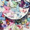 32 Pcs/Box Vibrant Butterfly Stickers - Waterproof PET Adhesive for Laptops Scrapbooks Transparent Colorful Decorative Stickers.