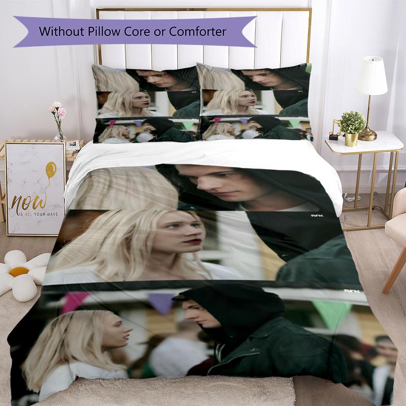 3pcs Skam Bedding Set Duvet Cover Closure Includes 1 Duvet Cover & 2 Pillowcases, Soft and Comfortable for All Seasons.