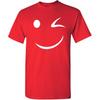Happy Wink Smile Face Winking Funny T Shirt | Funny Shirts for Men Casual Style | Novelty T-Shirts USA Printed Shirt