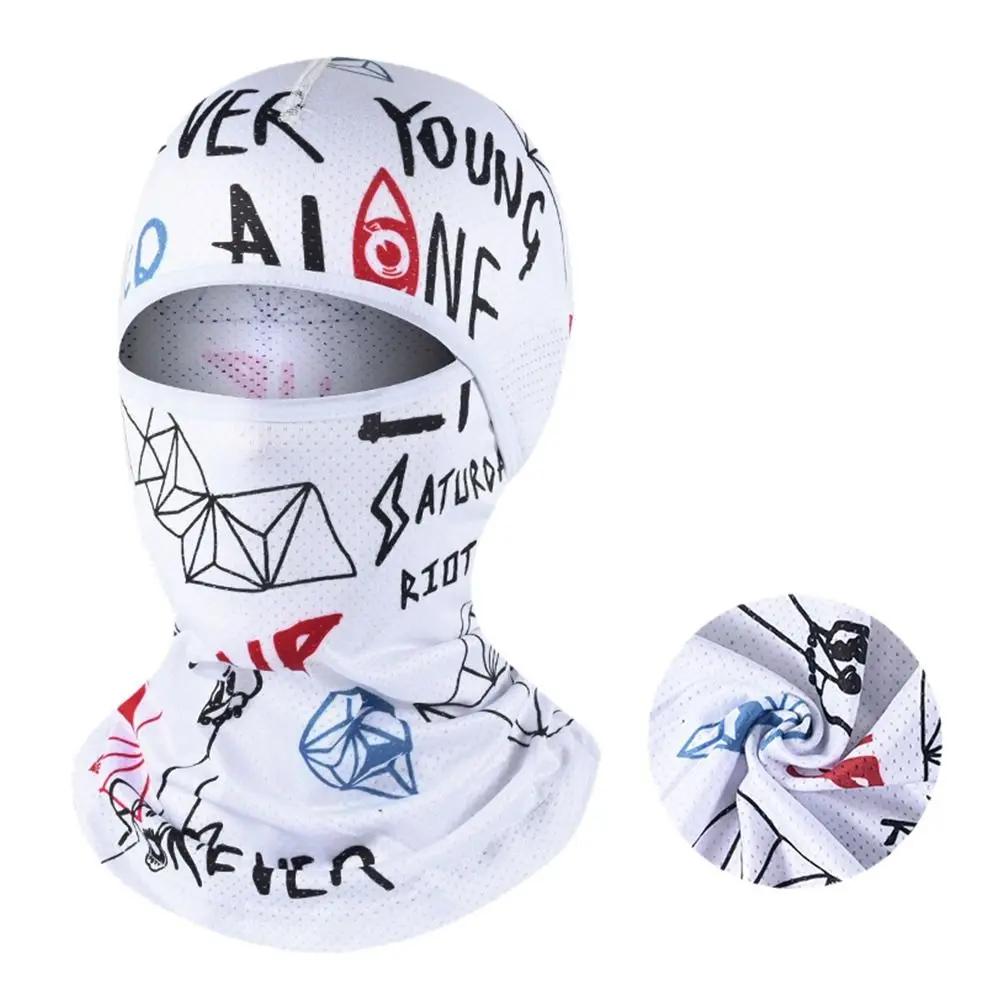 Ice Silk Breathable Full Face Cycling Cap: men's summer, balaclava, UV protection, bike/motorcycle headwear
