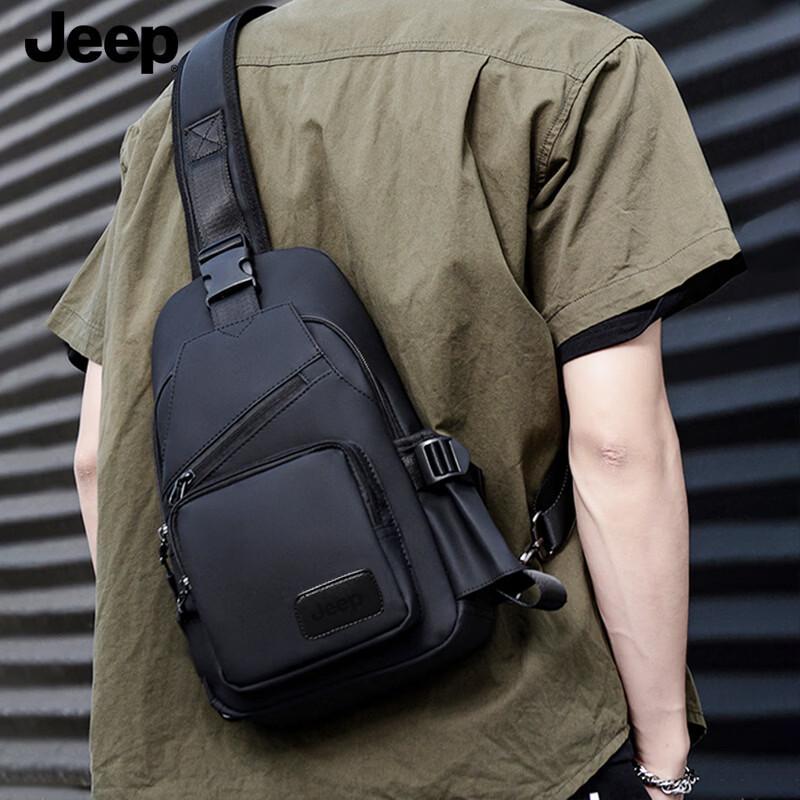 JEEP Men s Oxford Fabric Crossbody Bag