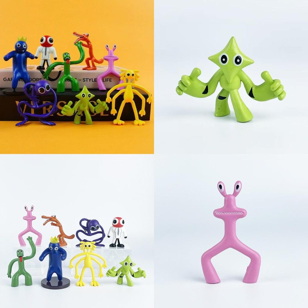 Colorful Rainbow Friends Pvc Figurine Set Including 8 Unique Collectible Toys