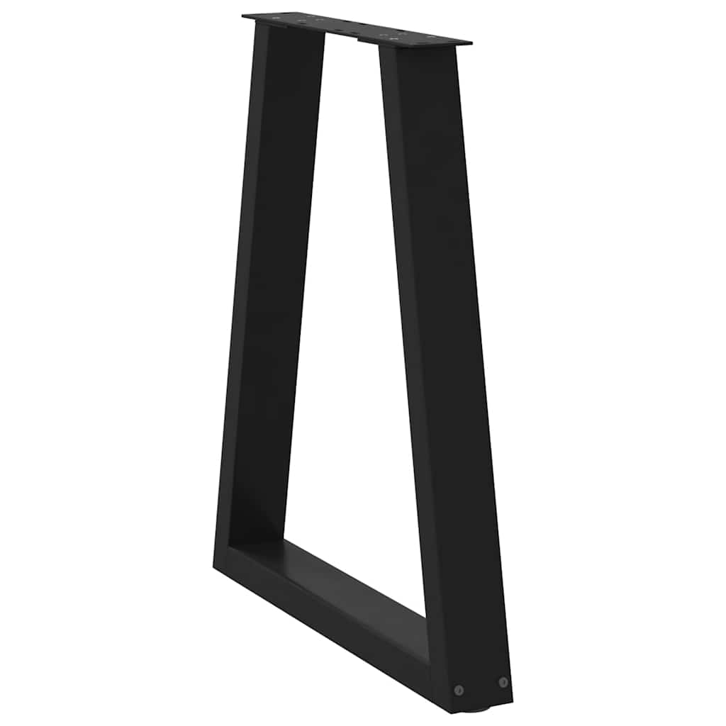 Vidaxl Nogi Do Stolika Kawowego, 2 Szt., Czarne, 60X(72-73) Cm, Stal