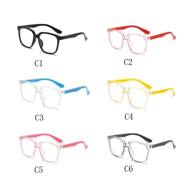 Anti-blue Light Glasses Luxury Square Children Eyewear Fashion Cute Kid Eyeglasses Blue Light Blocking Boy Girl Computer Eyeglas