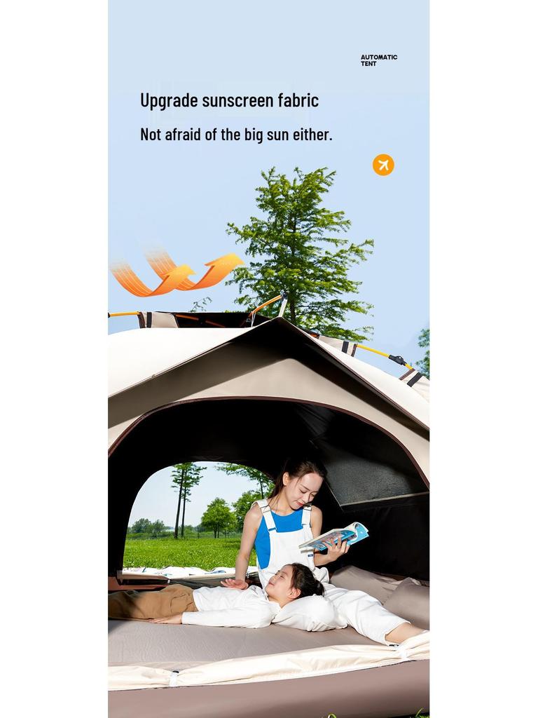 Automatic Pop-up Waterproof Anti-mosquito Camping Tent with UV Protection