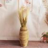 30-40cm Handmade Natural Rattan Woven Cane Vase - Nordic Style Floor Vase Elegant Window Decoration & Living Room Furnishings