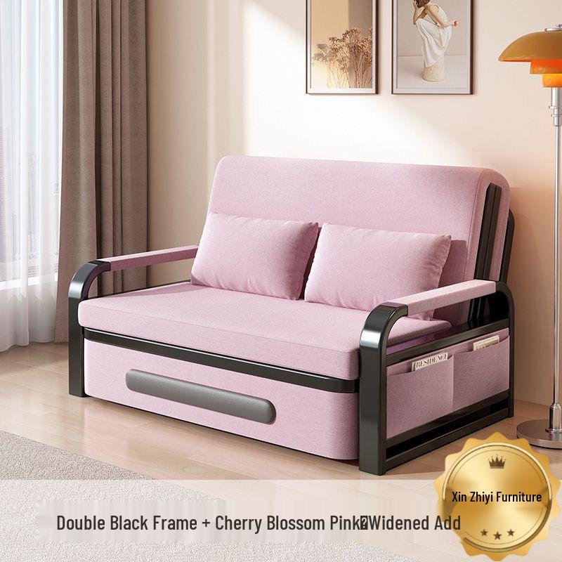 Folding Sofa Bed: Multi-Functional, Retractable, Detachable, Washable, Storage-Enhanced for Living Room & Nap Use