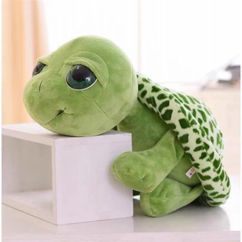 Turtle Shell Plush Wearable Hug Pillow - Sea Turtle Cushion & Big-Eyed Turtle Doll