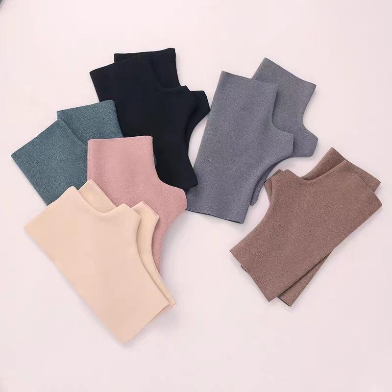 German Velvet Half Finger Touch Screen Plus Velvet Gloves Autumn and Winter Warm Gloves for Women's Warm Wrist Protection Finger Revet Gloves