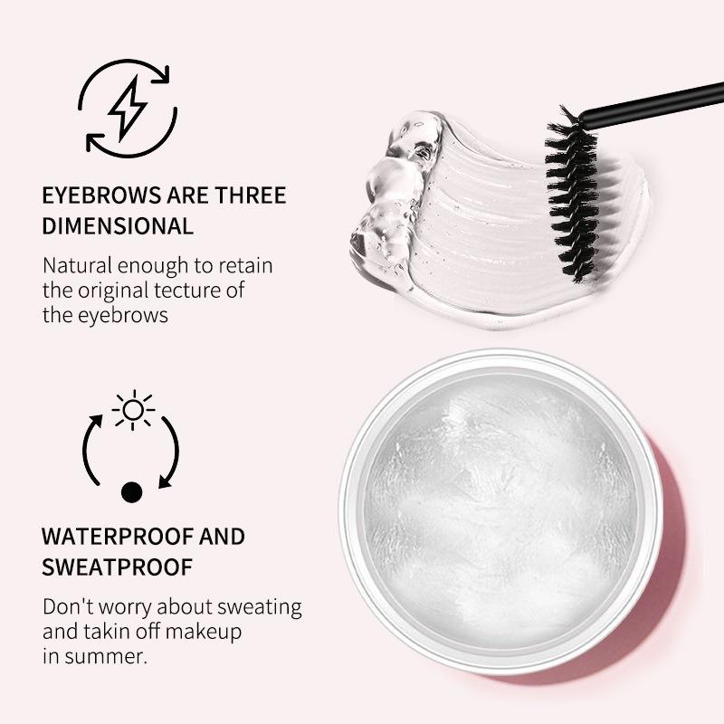 1PC European and American wild eyebrow paste natural setting liquid transparent colorless gel shaping eyebrow soap eyebrow glue