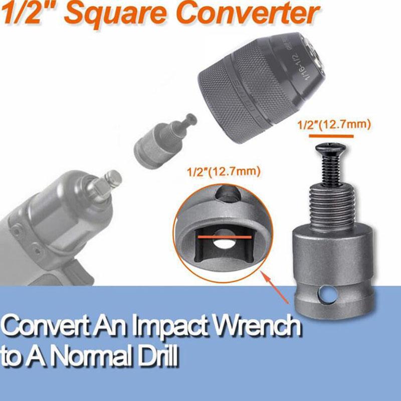 Keyless Hand Drill Chuck Mount Rust-resistant Tool 1.5~13mm Self-tighten Labor-saving Drill Chuck Replacement