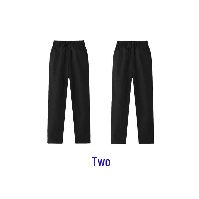Kids' Khaki and Navy Elastic Waist Western Uniform Pants for Boys and Girls