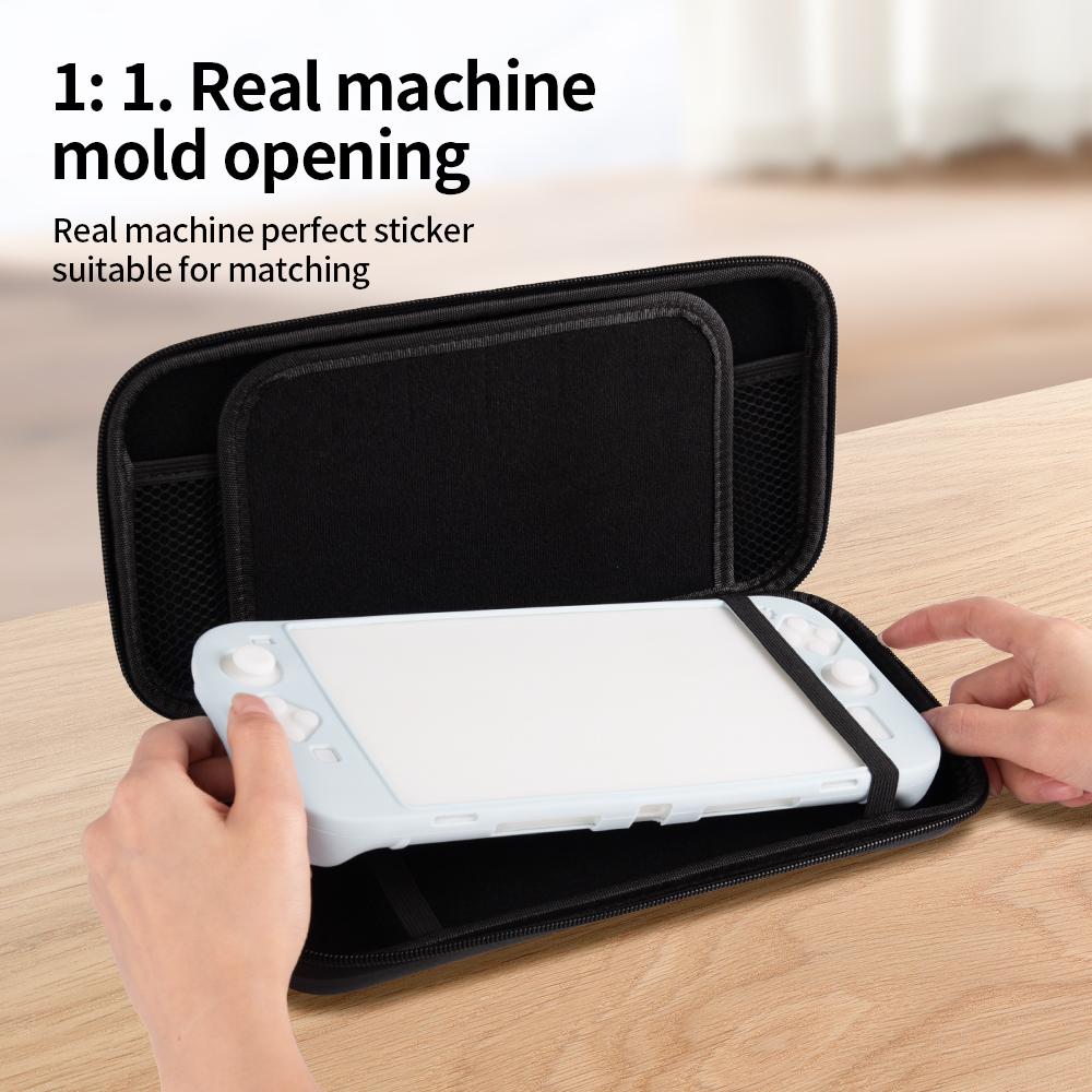 For Nintendo Switch 2 Storage Case Carbon Fiber Portable Carrying Bag with Detachable Handle