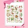 Flower Decorative Tape Water Resistant PET Tape Aesthetic Scrapbooking Tape for Journal Photo Album Planner Wrapping