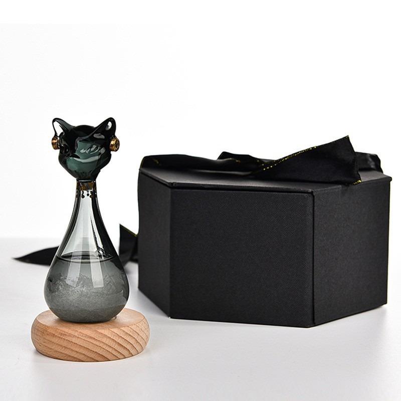 1PC Weather Forecast Bottle Anderson Cat Storm Bottle Birthday Gift Gift Egyptian Cat Weather Bottle