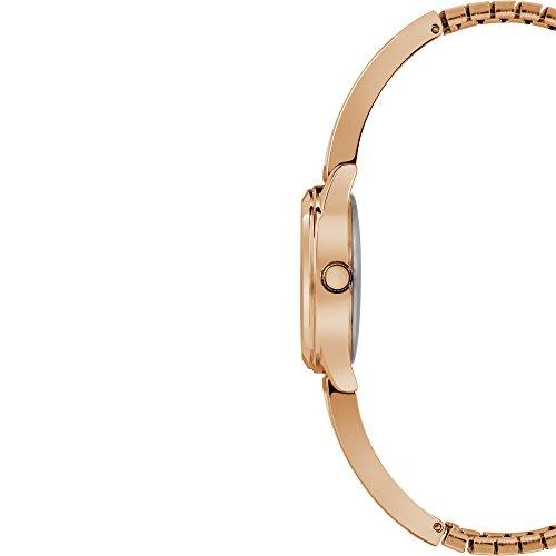 Timex TW2R98400 Women's Blush/Rose Gold-Tone Stainless Steel Expansion Band Bangle Watch