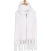 Solid Color Scarf For Women Super Thick Warm In Winter Big Shawl Plush White Snow Scarf  Design Unisex Foulard