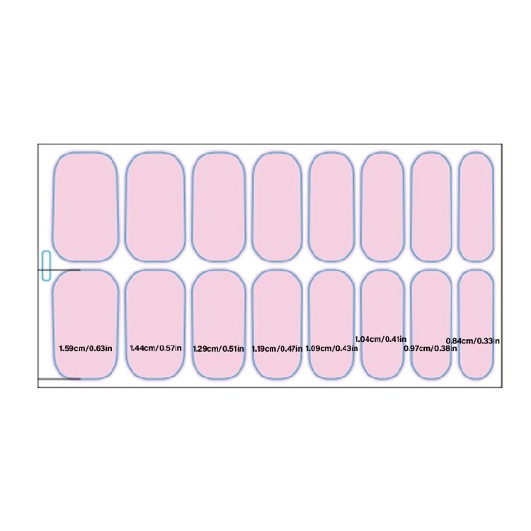 Gels Nail Strips Selff-Adhesive Gels Nail Stickers Solid Color Nail Art Stickers Nails Polish Wraps Nail Stickers