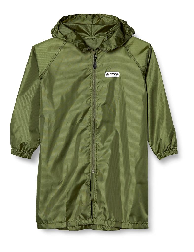 Raincoat Rain Parka Khaki 130cm [Outdoor Products]