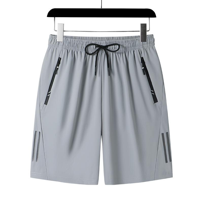 Ice Silk Quick-drying Double-warp Flat Casual Sports Shorts For Men