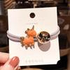 Korea New Metal Hair Scrunchies Hair Bands Ponytail Holder Rubber Band for Women Hair Ties Hair Rope Headband Hair Accessories
