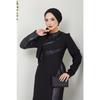 Women's Clothing Evening Dress Fashion Sequin Detailed Fish Dress 2710 Black