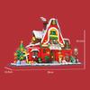City Creativity Winter Village Christmas House Christmas ART House Model Building Blocks Bricks Kids Toys Christmas Gift