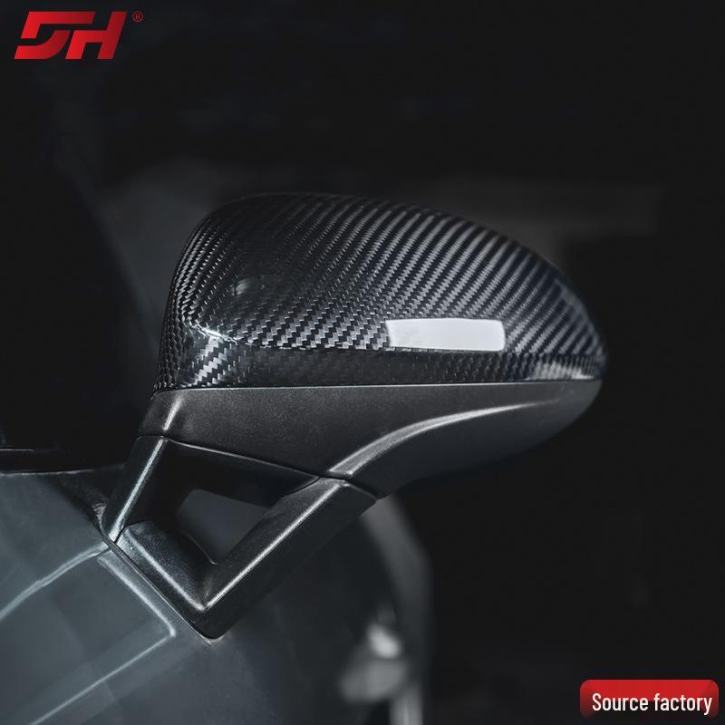 Porsche 718 Carbon Fiber Rearview Mirror Shell, Dry Carbon, 2016-2023, Easy Install.