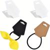 50pcs 12x5cm Key Display Card Jewelry Stand Tag For Keychains Scrunchies Holder Supplies Organizer Packaging Small Businessess