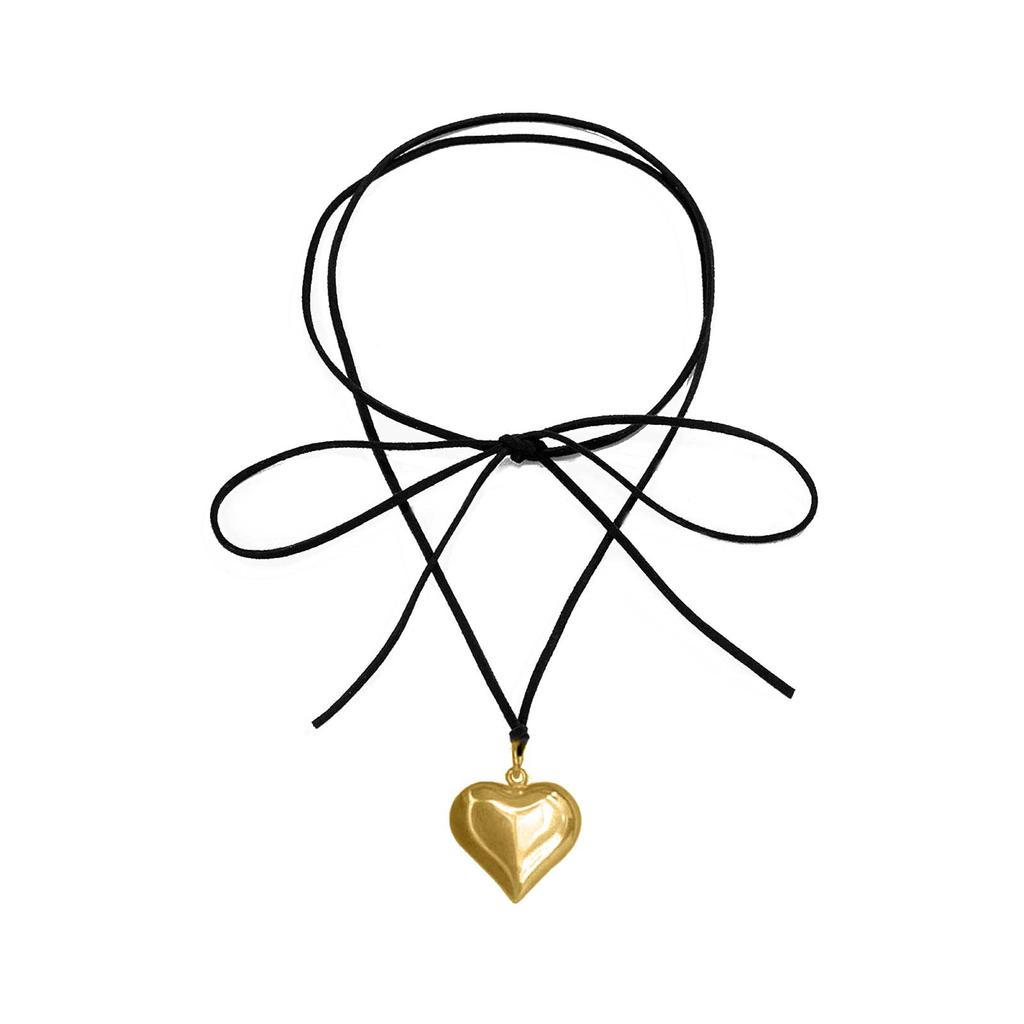 Heart Pendant Necklaces Small Heart Pendant Choker Love Necklaces Pendant Choker Alloy Material Jewelry for Girls Women