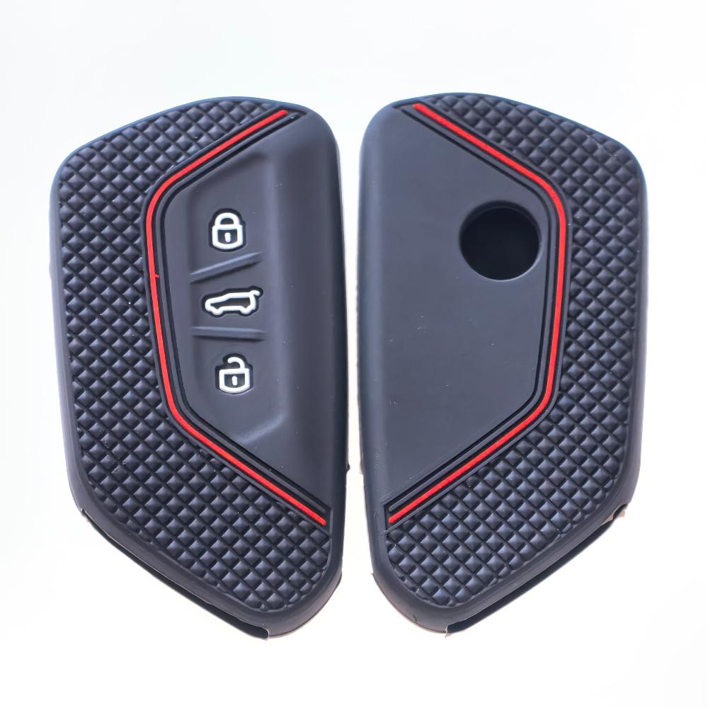 Car Key Case Cover FOB for VW Volkswagen/Golf 8 MK8 ID.3 ID.4 /Cupra/Skoda/Octavia A8/SEAT/Leon MK4 2020 2026/Formentor/Tarraco