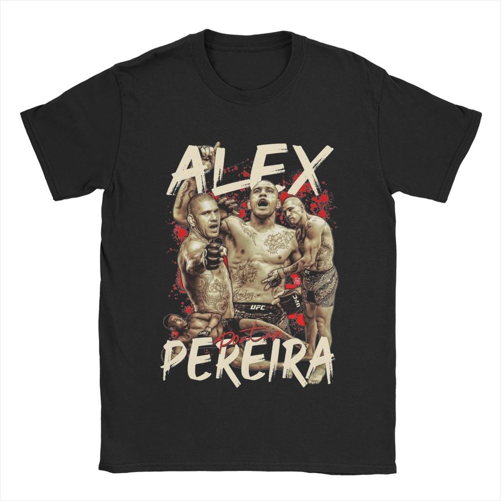 All Seasons Men Women Alex Pereira Poatan Boxing Boxer T Shirts Apparel Pure Cotton T-shirt Clothes Creative Tee Shirt
