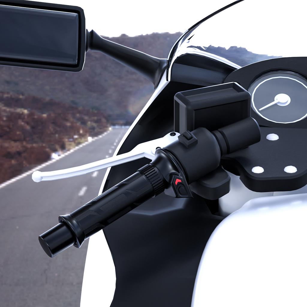 Motorcycle Electric Handlebar, Modified Handlebar Cover, Five Speed Intelligent Temperature Control, Riding Accessories, 12V