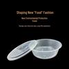 Disposable Round Takeaway Containers with Lids