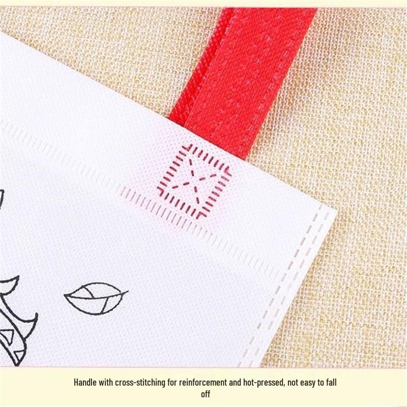 Children's DIY Graffiti Tote Bag – Eco-friendly Non-woven Art Bag for Creative Kindergarten Projects