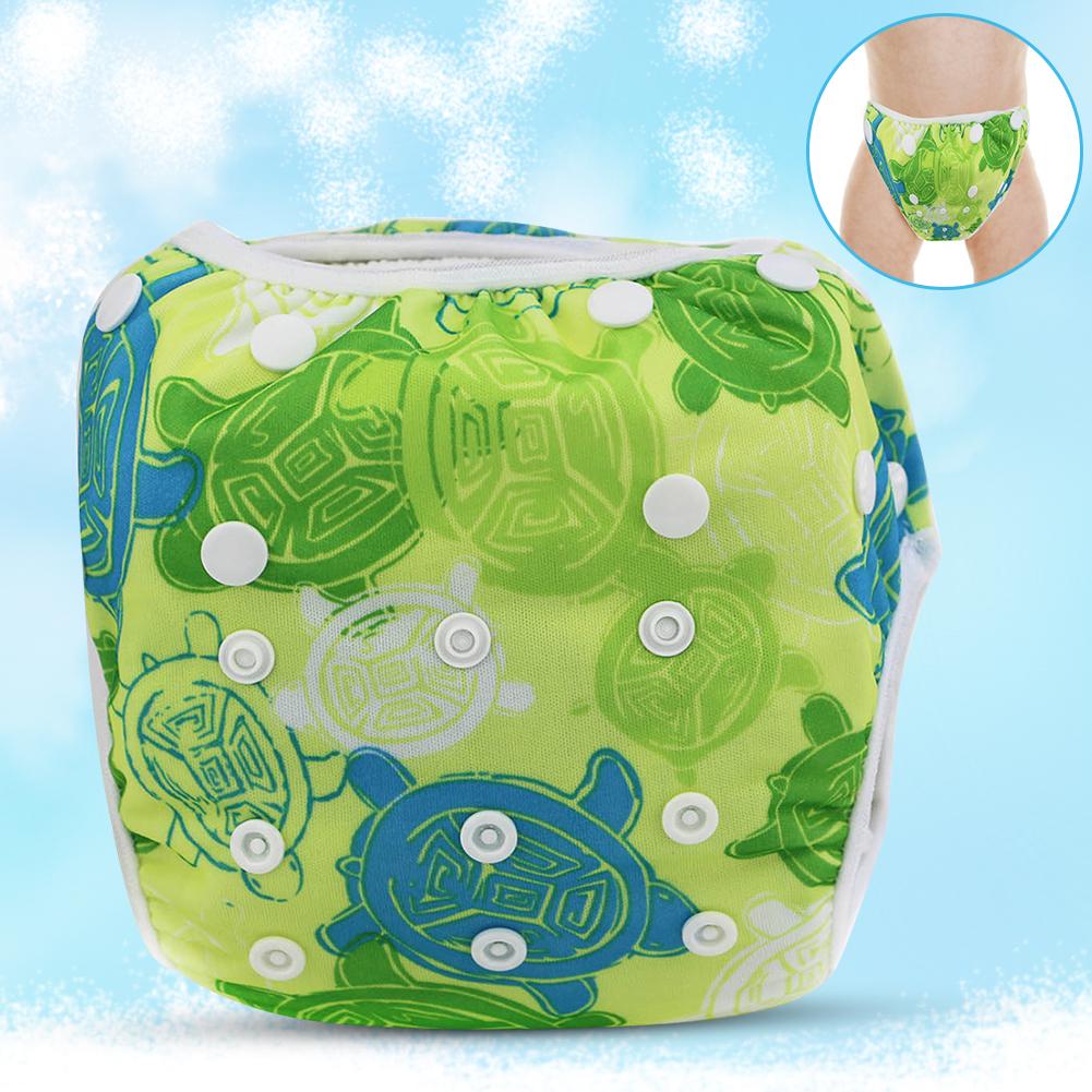 Free Size Baby Adjustable Reusable Waterproof Breathable Summer Pool Training PantsTortoise
