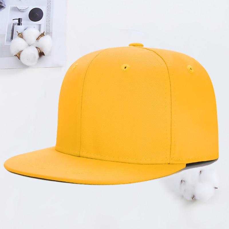 Hip Hop Flat Rim Hat Embroidery Summer Travel Shade Street Dance Flat Rim Hat Men