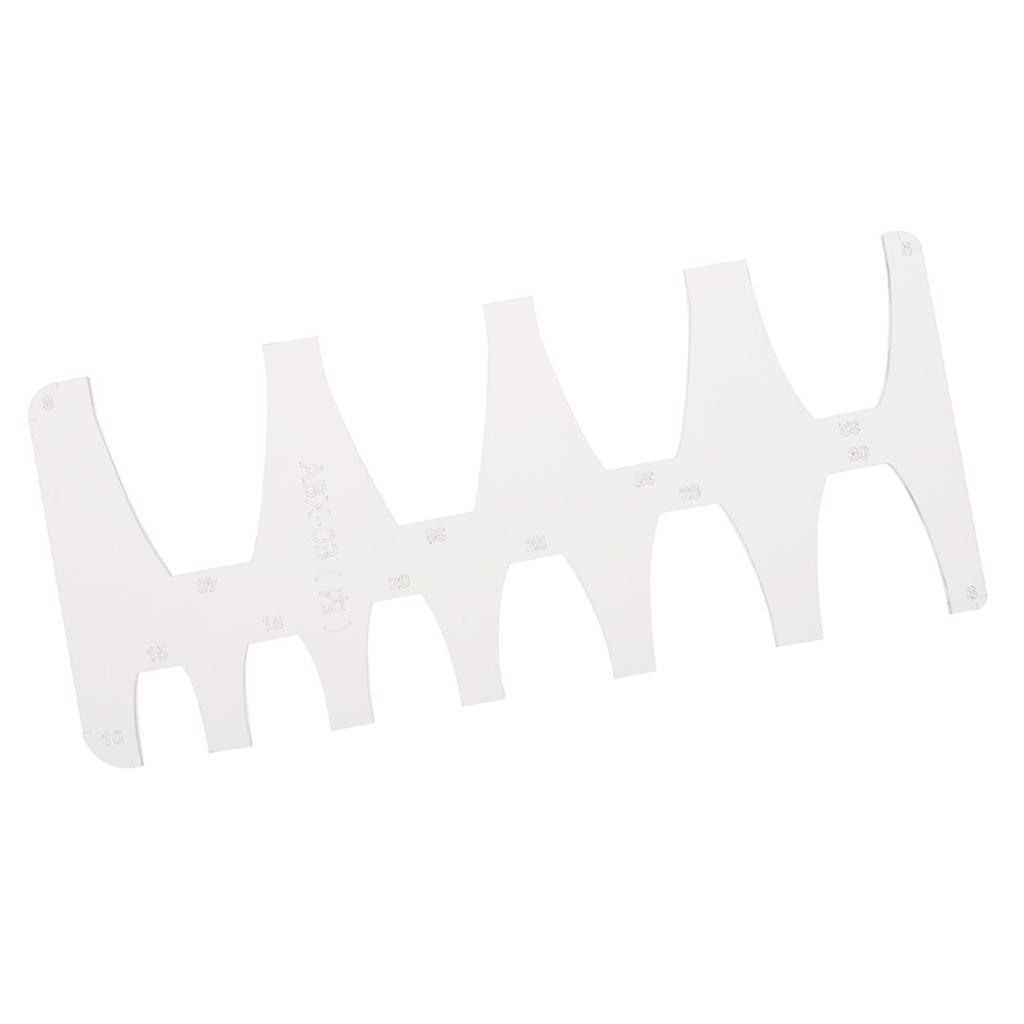 Acrylic Watchband Belt Strap Tail Stencil Template for Leather Craft Clear 1