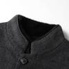 Men's Coat Autumn and Winter Mink Hair Stand-up Collar Double-sided Middle-aged Business Take-off Down Liner Warm Wool Jacket
