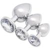 Akstore 3 Luxury jewelry design fetish butt plug(Pink)