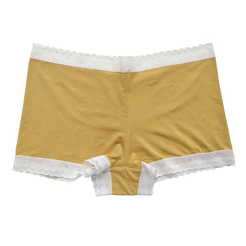 Girls' Mid-Waist Anti-Wrinkle Boxer Briefs - Summer Solid Color Shorts