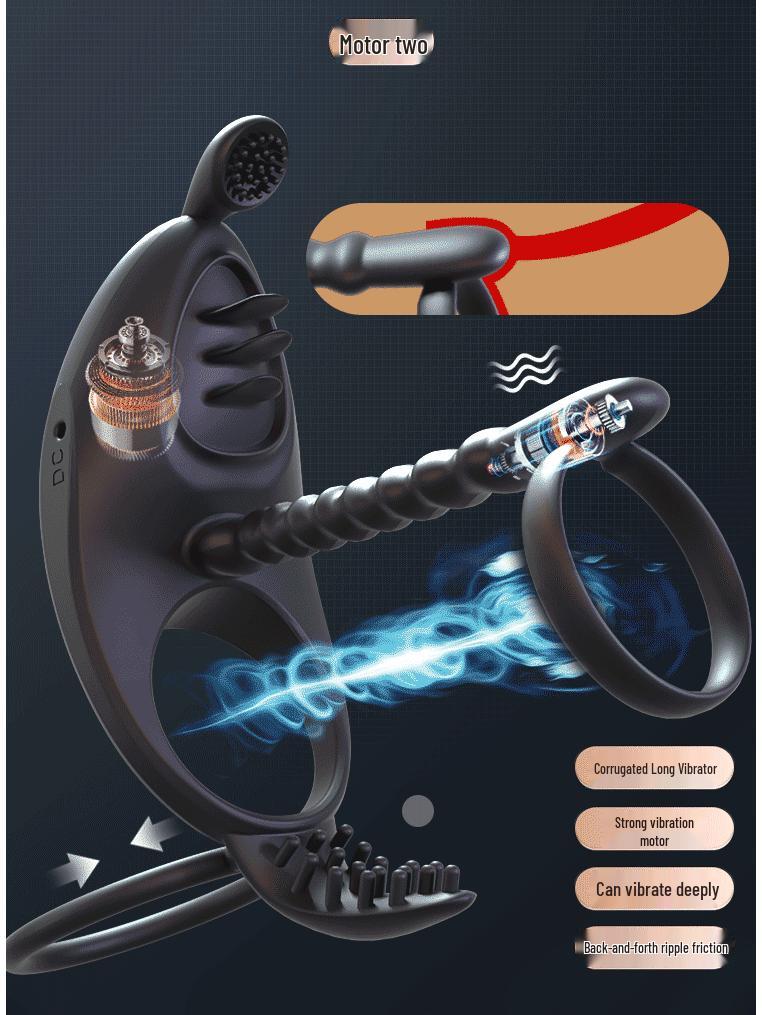 Jiyu Shared Vibration Lock Ring for Men & Women - Couples' Resonance Adult Toy