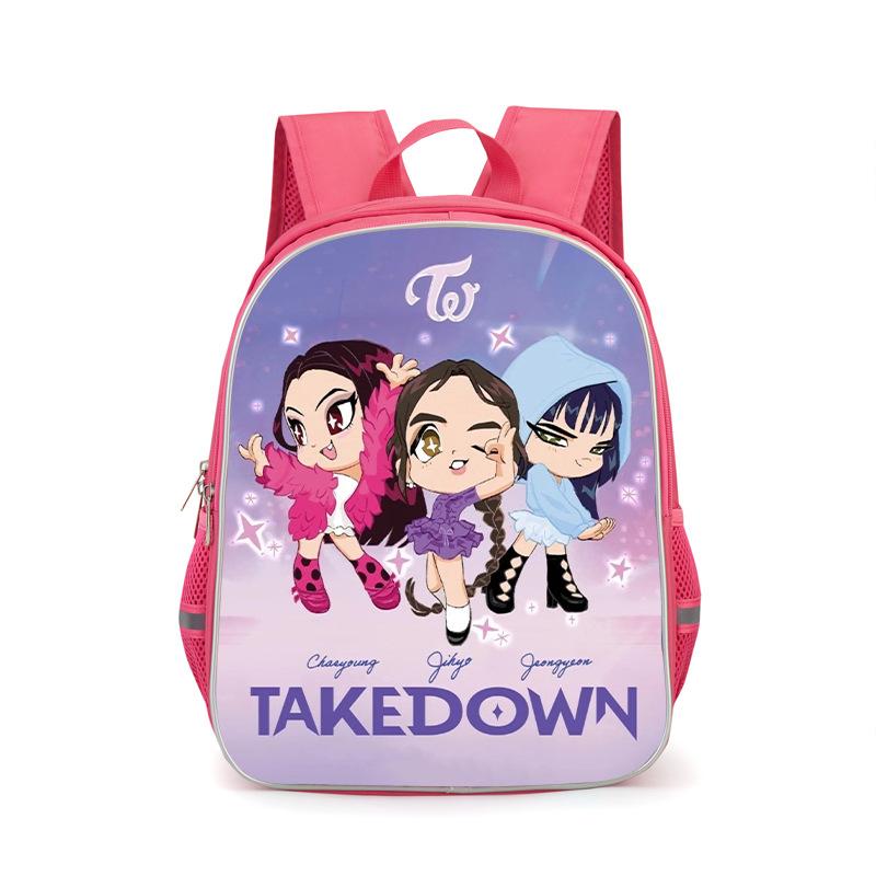 KPop Demon Hunters Kids Large Capacity Layered Backpack Students School Bags for Girls Boys Cartoon Bookbag Travel Backpack